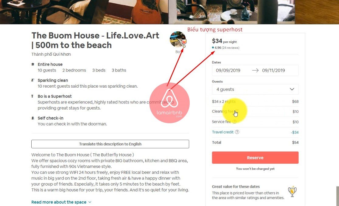 Đăng ký tài khoản airbnb nhận  để book phòng trên airbnb