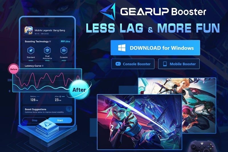 Gearup game booster