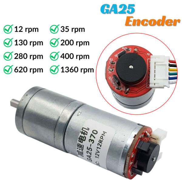 Động cơ dc giảm tốc ga encoder