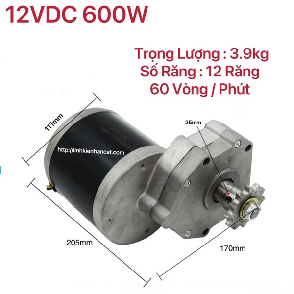 Moto giảm tốc vdc w