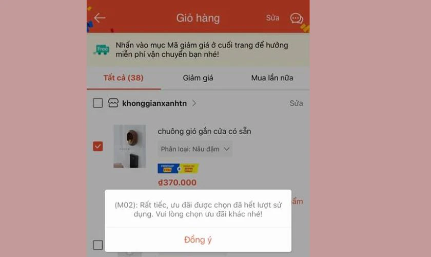 Lỗi m shopee là gì