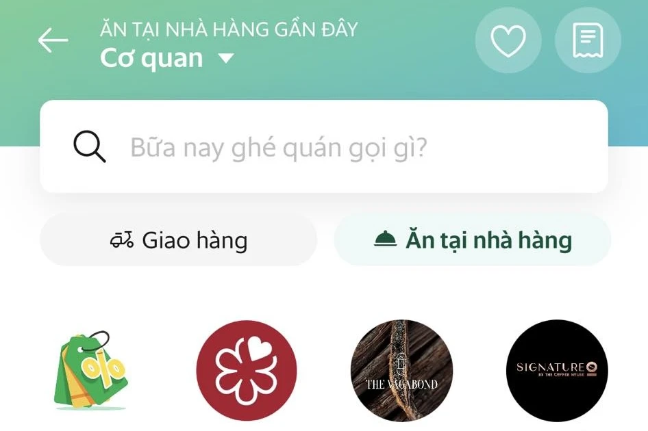 Grabfood thử nghiệm tính năng