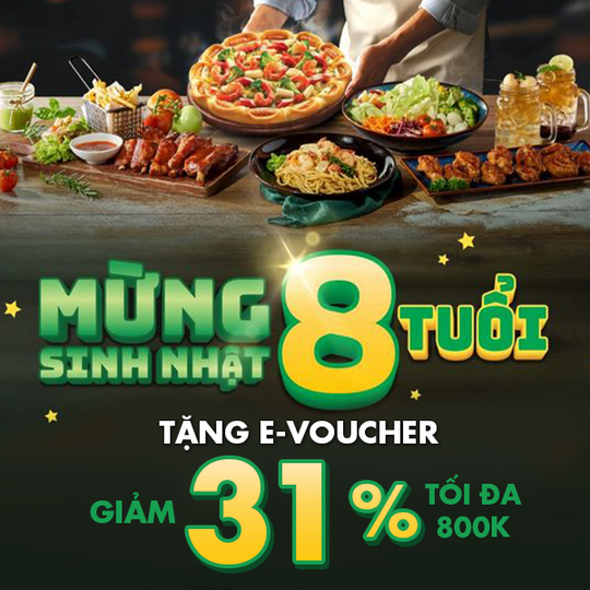 The pizza company ưu đãi e