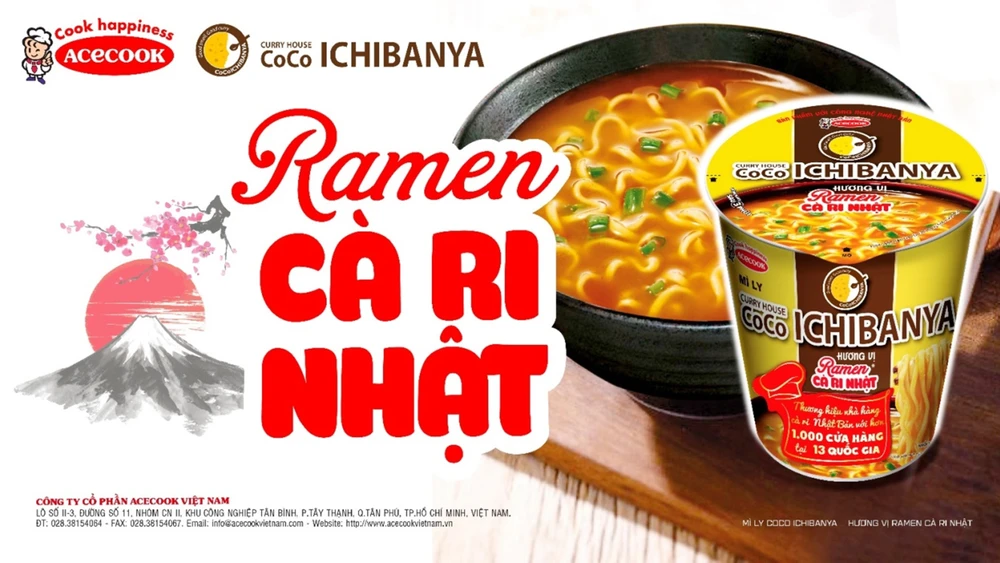 Ra mắt sản phẩm mì ly curry house coco ichibanya