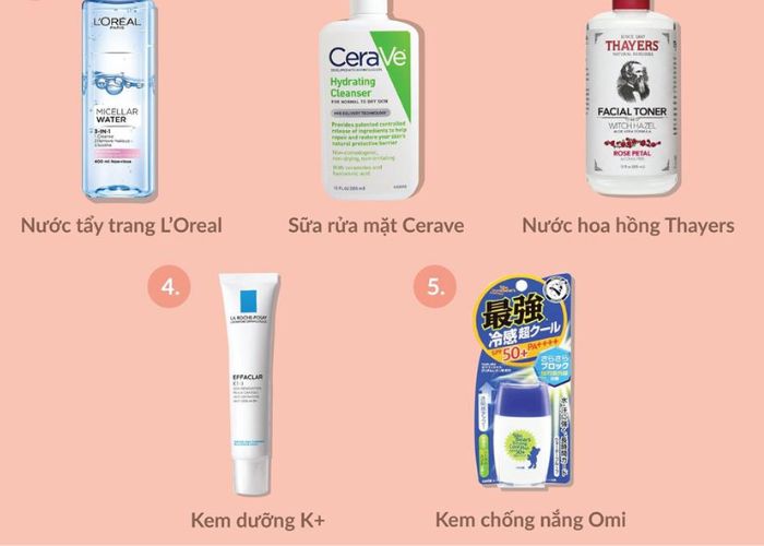 Các sản phẩm skincare cho tuổi dậy thì hiệu quả nhất