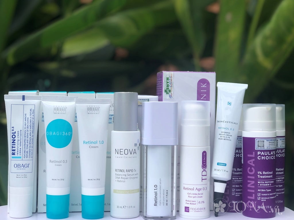 Retinol với các sản phẩm có chứa retinol đứng đầu trend