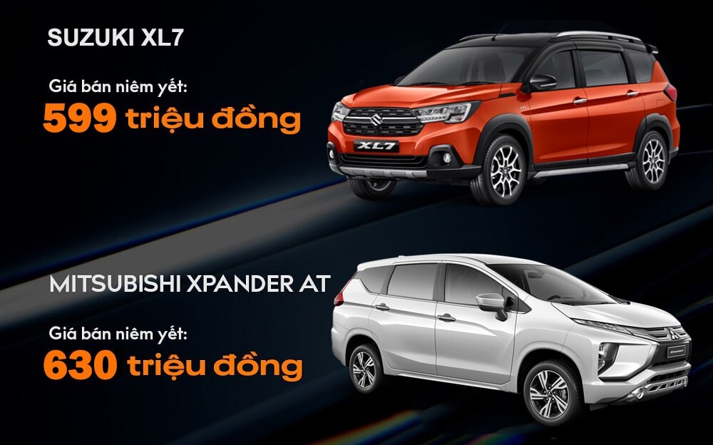 So sánh suzuki xl và mitsubishi xpander mpv  chỗ giá rẻ