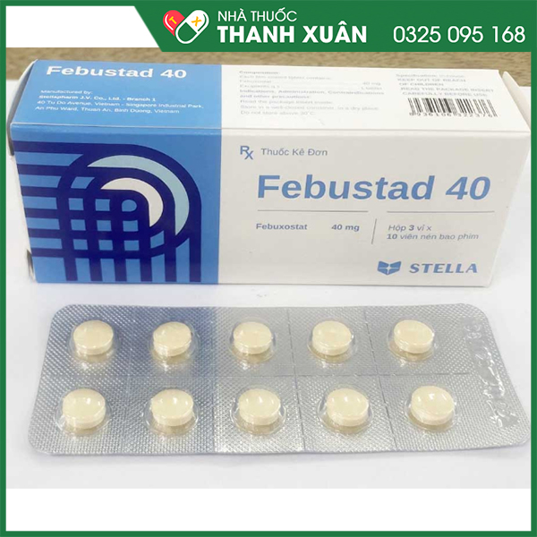 Febustad  giảm acid uric ở người bệnh gout