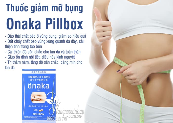 Thuốc giảm mỡ bụng onaka pillbox  viên nhật bản giá tốt